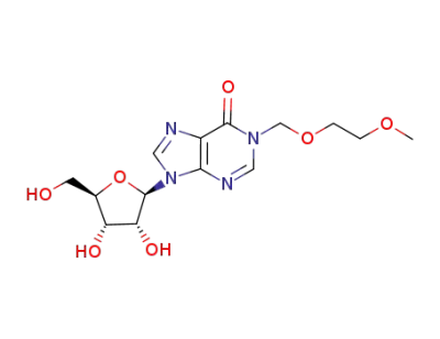 9-((2R,3R,4S,5R)-3,4-dihydroxy-5-(hydroxymethyl)tetrahydrofuran-2-yl)-1-((2-methoxyethoxy)methyl)-1,9-dihydro-6H-purin-6-one